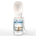 Paws Off My Water Photo - Personalized Pet Water Bottle With Drinking Feeder