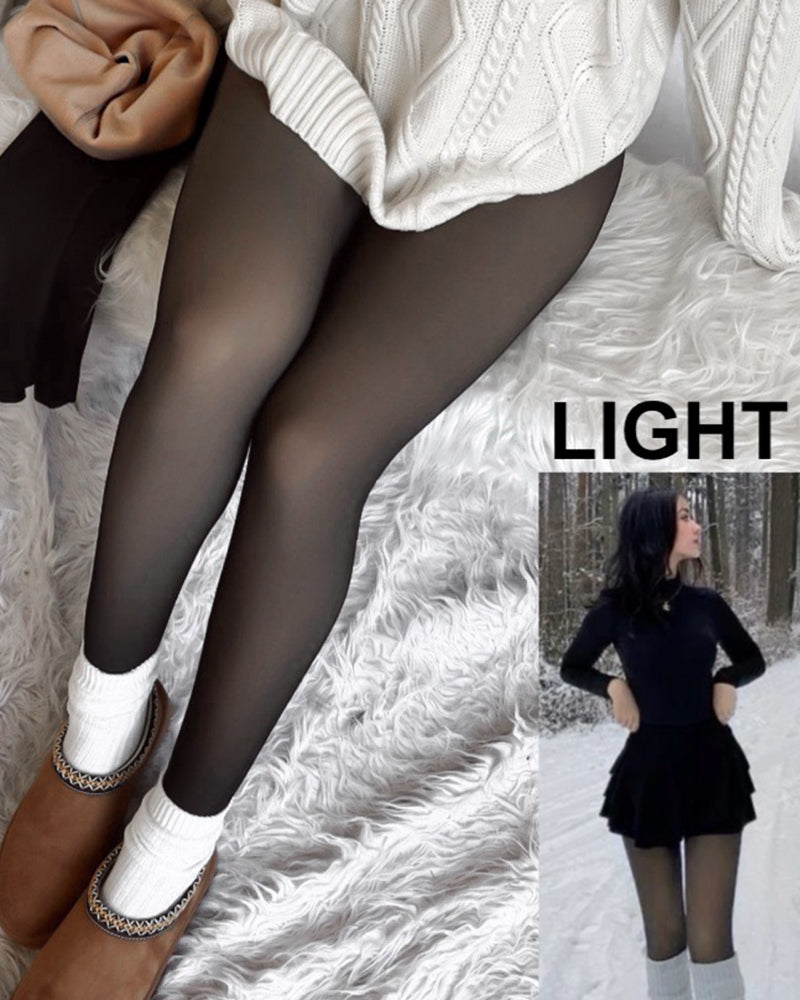 ❄️Winter Hot Sale 50% OFF 🤩Translucent Polyester Lined Tights