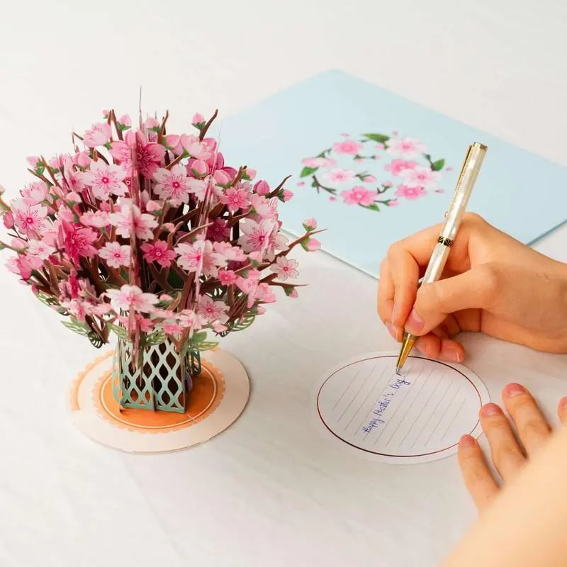 🏆35K+ SOLD! 🌼💌 Forever-Blooming 3D Flower Pop-Up Card– Personalized Love Message & Everlasting Bloom 🎁