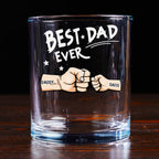 Best Dad - Personalized Whiskey Glass