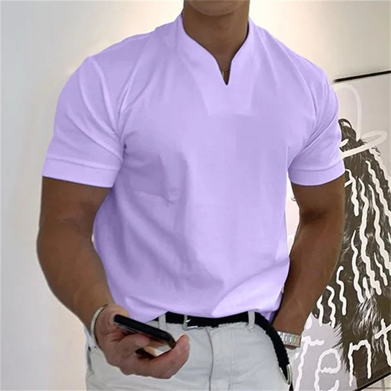 ⏰ Now Only 60% OFF! 👕Men Gentlemans Business Short Sleeve Fitness T-shirt
