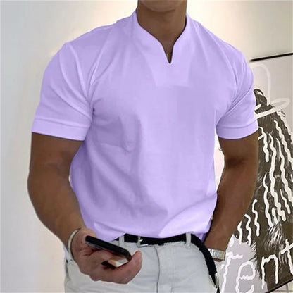 ⏰ Now Only 60% OFF! 👕Men Gentlemans Business Short Sleeve Fitness T-shirt