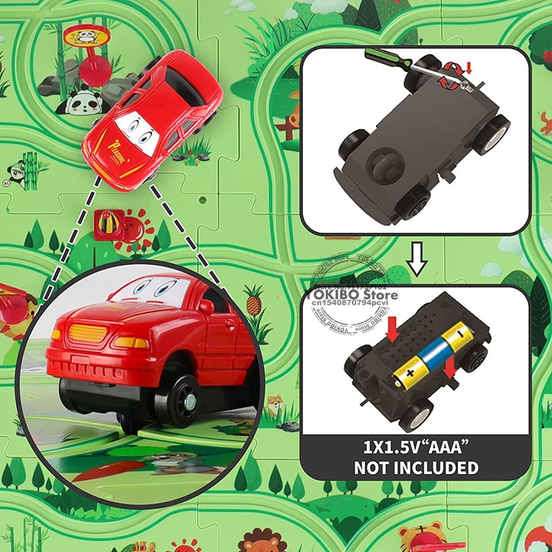 🚗Summer Hot Sales - 49% OFF🔥Children's Educational Puzzle Track Car Play Set🧩