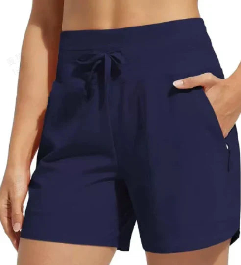 💥Limited Sale 60% OFF💥Women's High-Waisted Quick-Dry Swim Shorts
