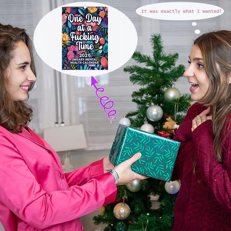 💝New Year Sale 50% Off✨2026 Sweary Mental Health Calendar