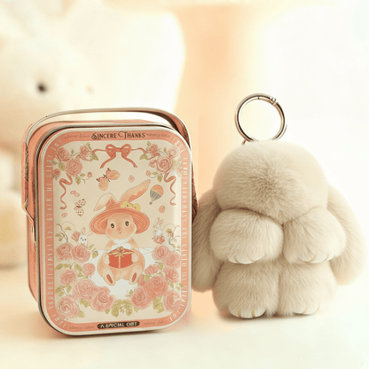 💕Early Bird Special Offer: 60% OFF🐰 Handmade Soft Bunny PomPom Charms