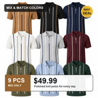 🔥CLEARANCE SALE🔥 Men's Knit Half-Zip Polo Shirt