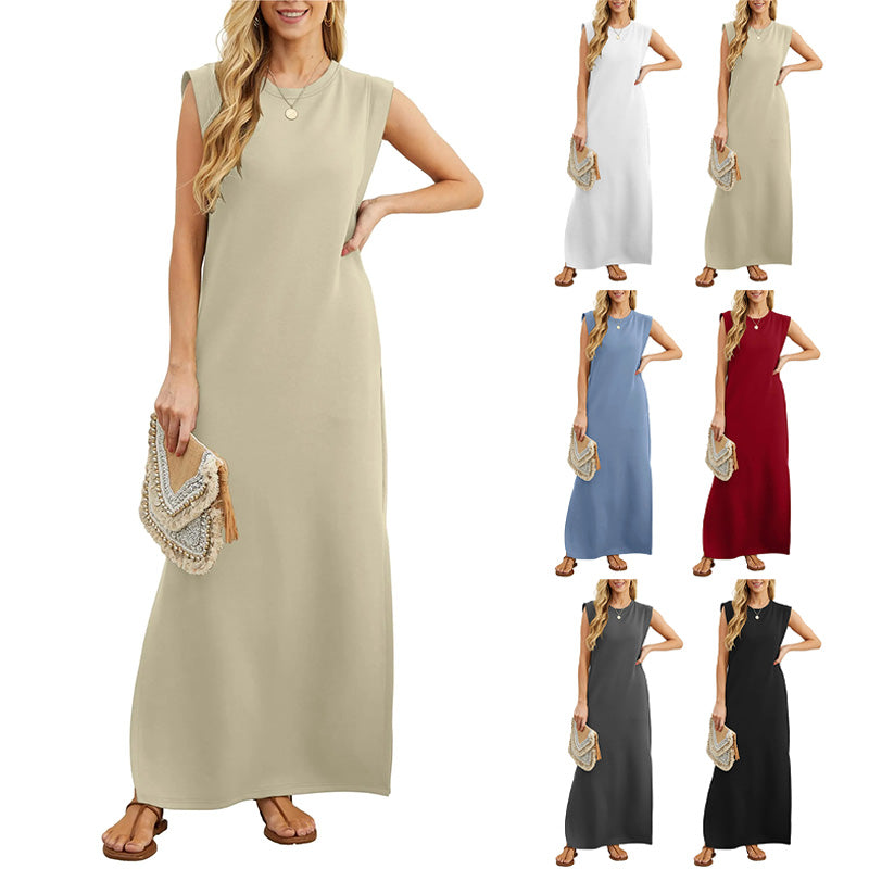 💕Limited Hot Sale 60% OFF💃🌿Women's Casual Loose Split Wrinkle-Free Long Dress