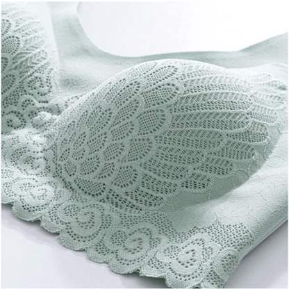 🌷💥Buy 1 Get 1 Free🔥Latex 4.0 Graceful Anti-saggy Breathable Lace Plus-size Bra