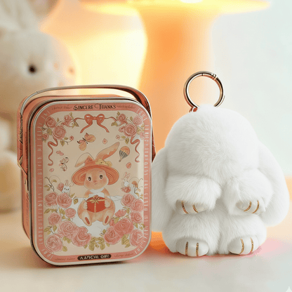 💕Early Bird Special Offer: 60% OFF🐰 Handmade Soft Bunny PomPom Charms
