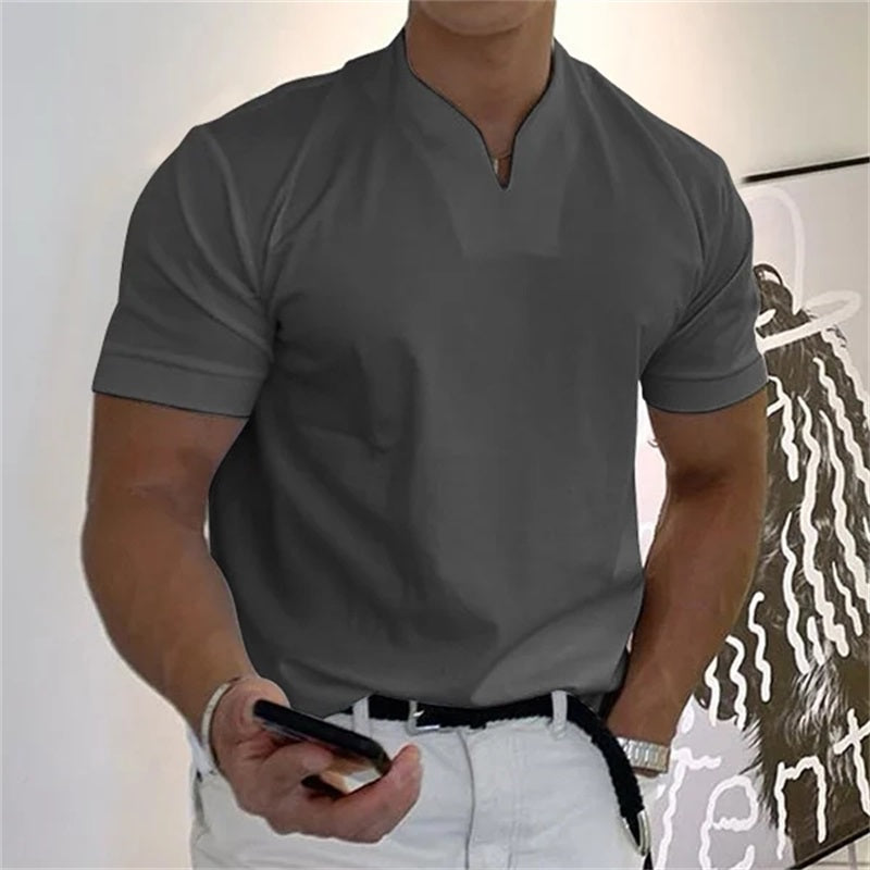 ⏰ Now Only 60% OFF! 👕Men Gentlemans Business Short Sleeve Fitness T-shirt