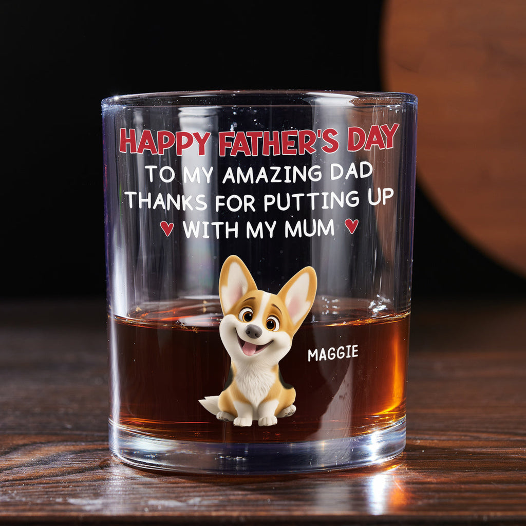 Putting Up With - Personalized Whiskey Glass