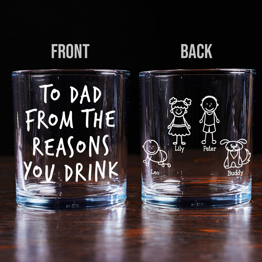 Your Reasons - Personalized Whiskey Glass