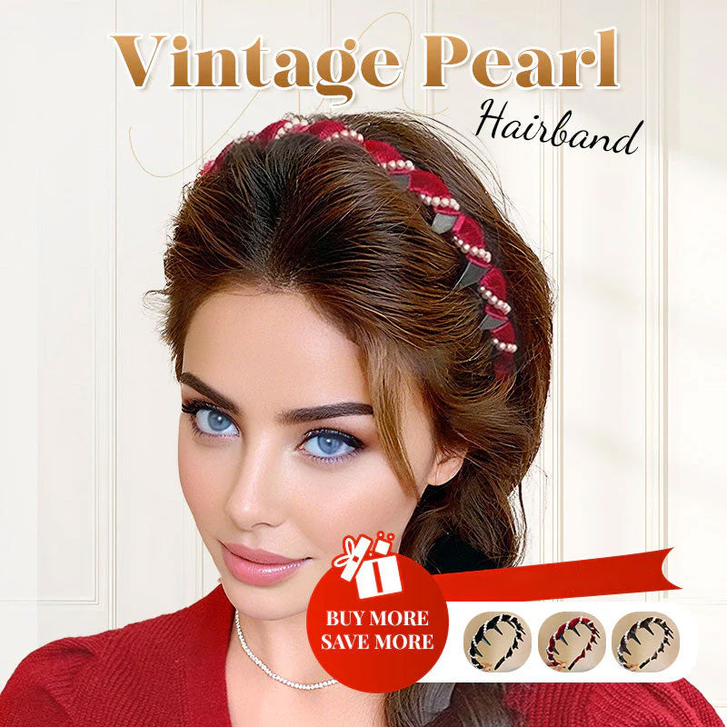 💥Only £2.2 each💥Vintage High Cranium Artificial Pearl Hairband