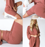 🎁Hot Sale⏳Oversized Tee & Biker Outfit Lounge Short Set