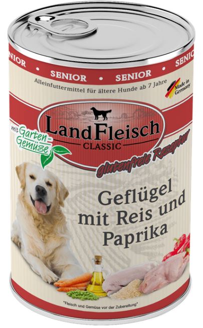 LANDFLEISCHCLASSIC SENIOR s peradi, rižom i paprikom, 400g