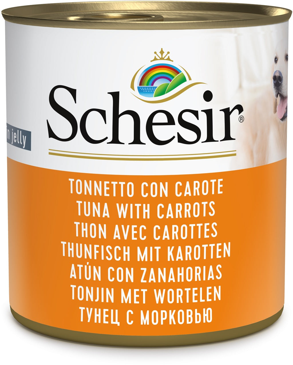 SCHESIR Konzerva za pse Tuna u želeu s mrkvom, 285g