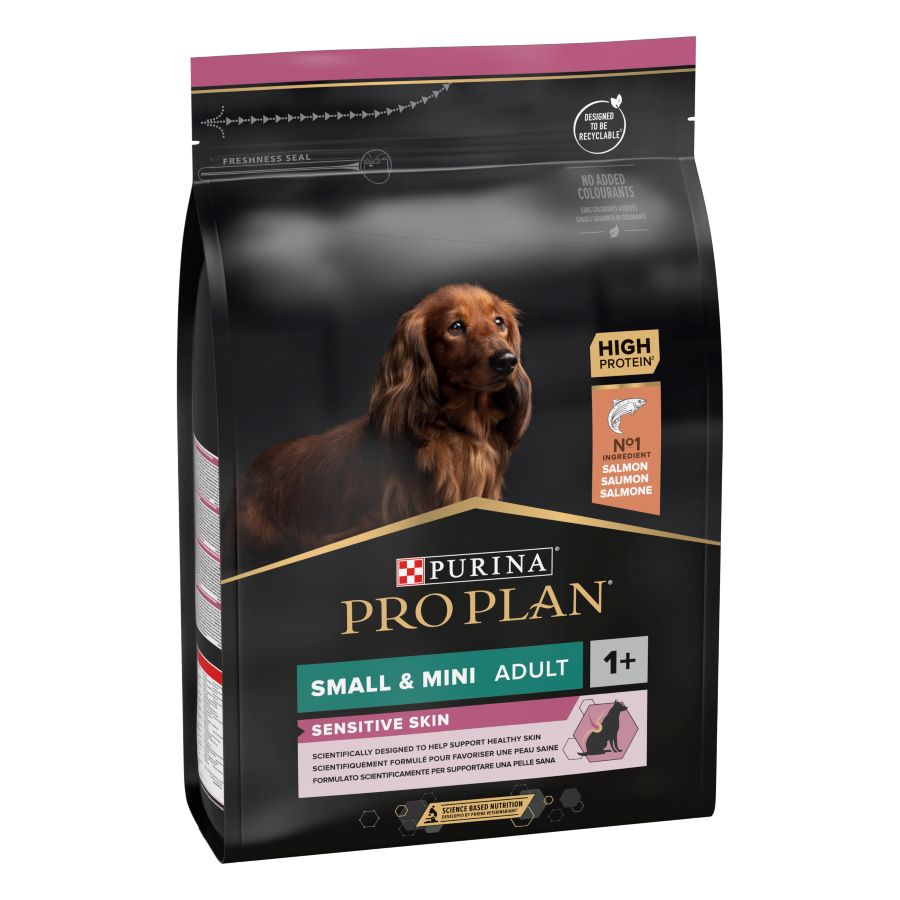 PRO PLAN Small/Mini, Sensitive Skin, Opti Derma, bogato lososom