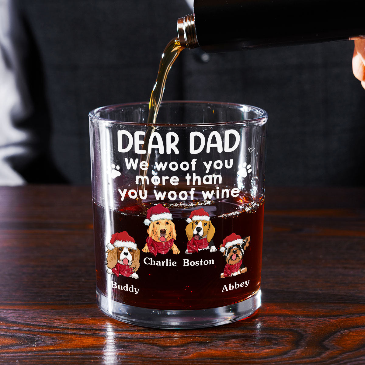 I Woof You - Personalized Whiskey Glass