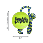 KONG Dog Toys SqueakAir Ball with Rope