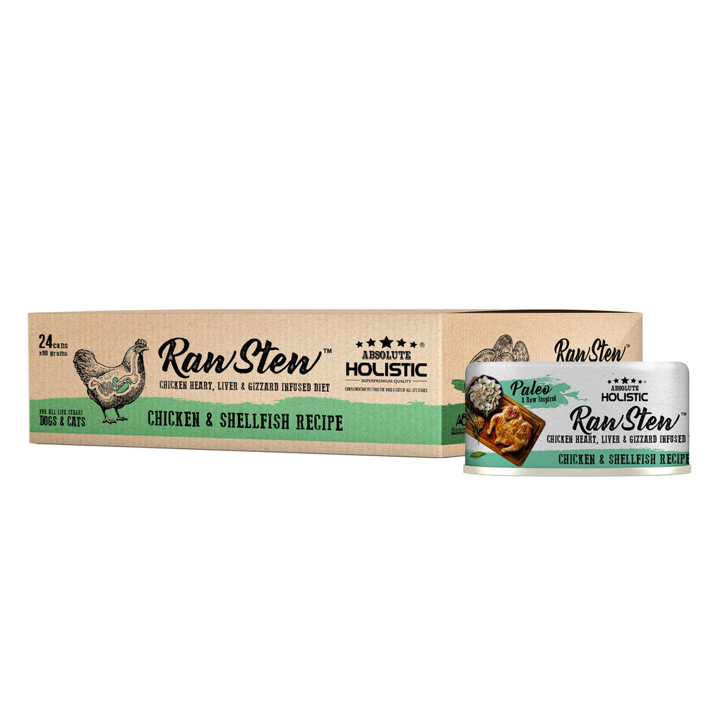 Absolute Holistic Raw Stew Cat & Dog Food Chicken & Shell Fish