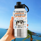 We Own You Photo - Personalized 3D Inflated Effect 30oz Water Bottle With Pet Bowl