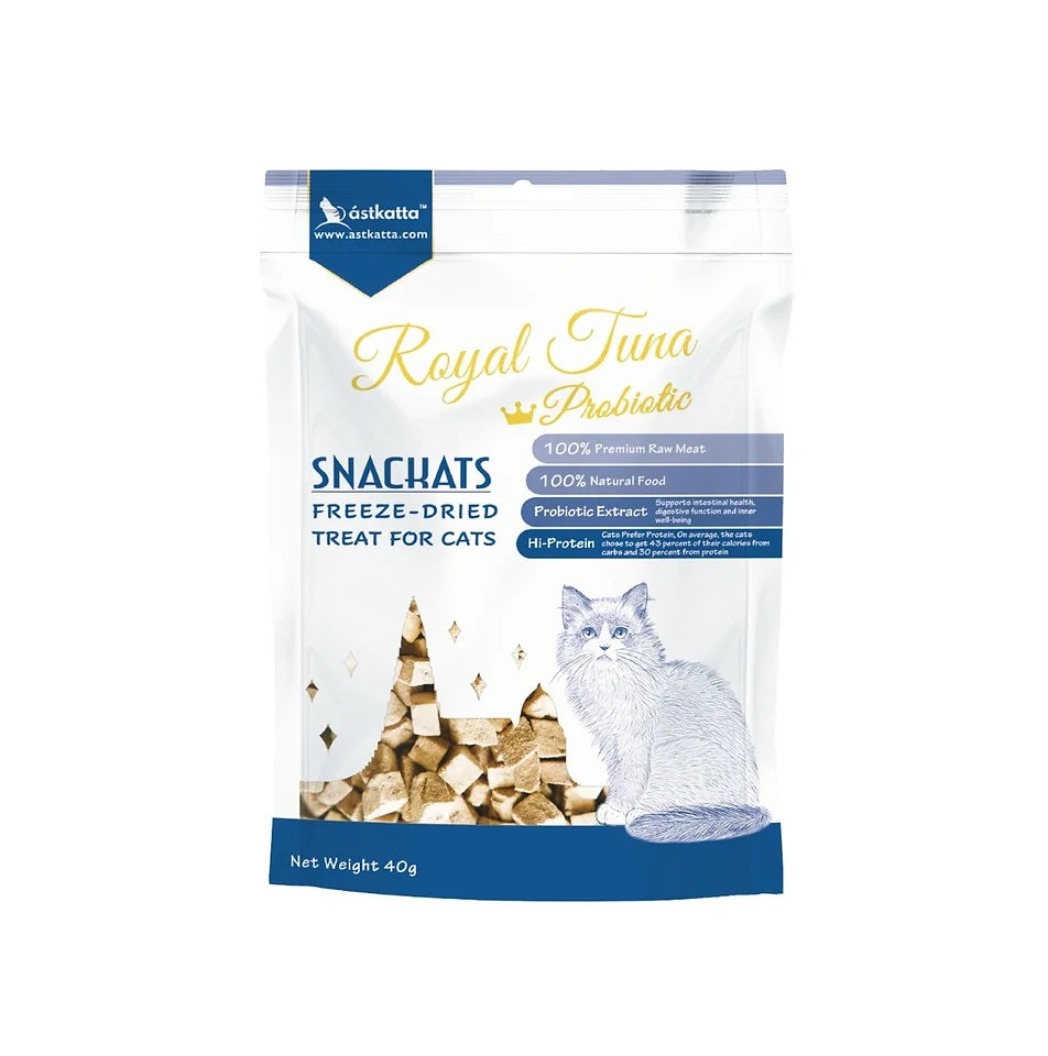Astkatta - Freeze Dried Treats with Supplement - Royal Tuna & Probiotic 40g*