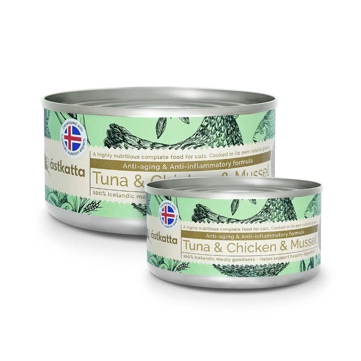 Astkatta Complete Cat Wet Food - Tuna, Chicken & Mussel
