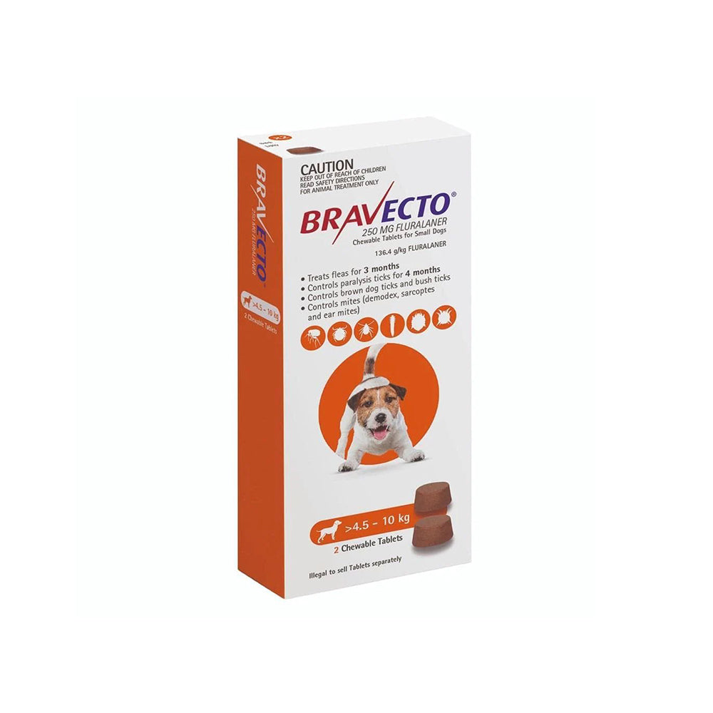 BRAVECTO For Small Dogs 4.5 - 10kg 2 Chews