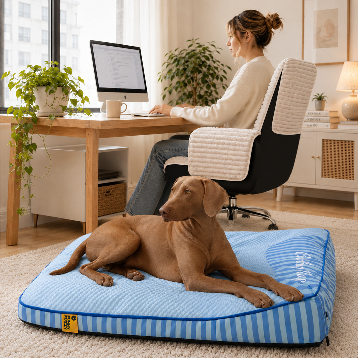 Extra Large Cooling Washable Rectangle Orthopedic Outdoor Dog Bed