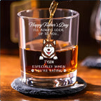 Always Look Up To You - Personalized Whiskey Glass