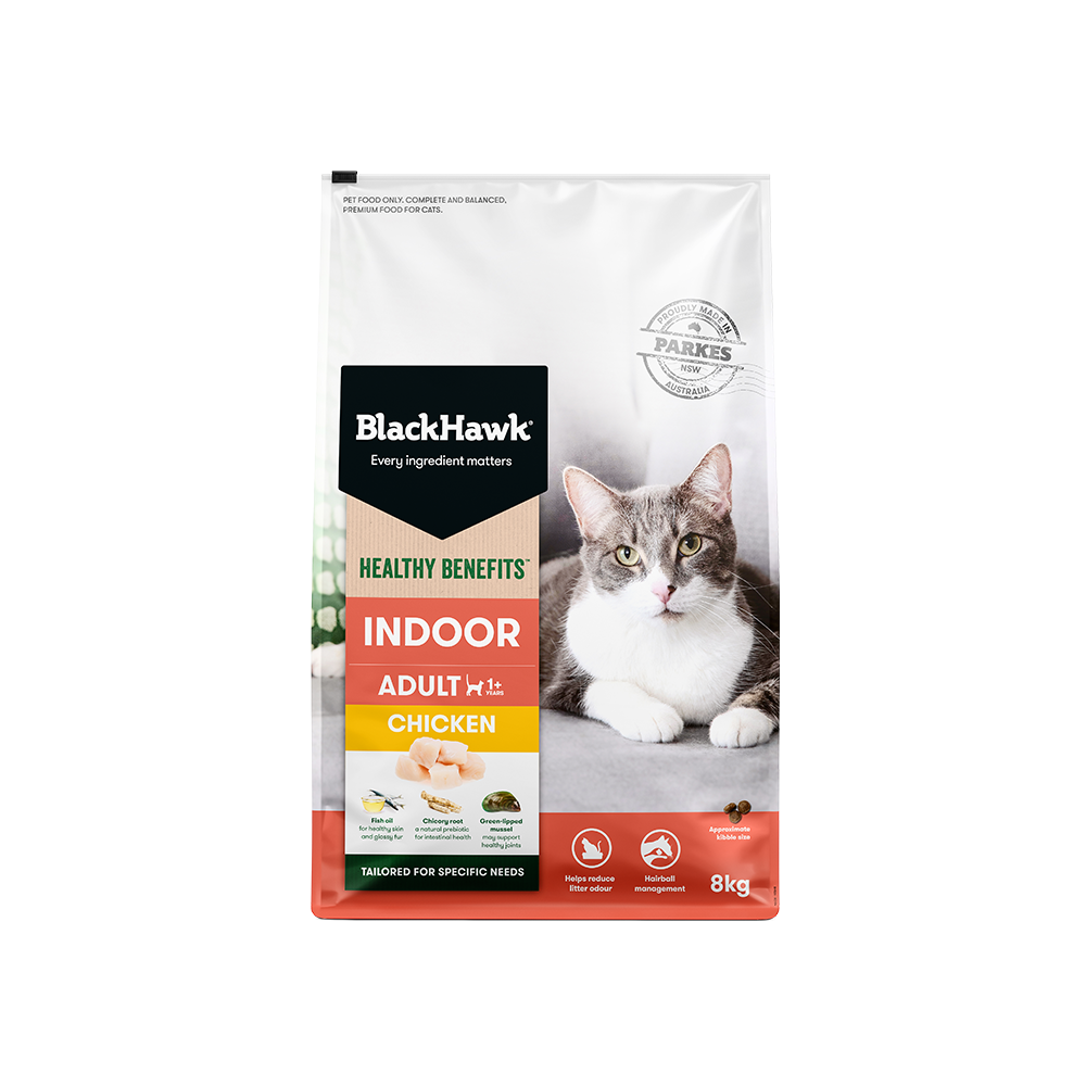 BLACK HAWK Healthy Benefits Chicken Indoor Adult Cat Food