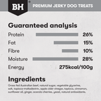 Black Hawk Dog Treats Beef Jerky Straps