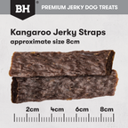 Black Hawk Dog Treats Kangaroo Jerky Straps