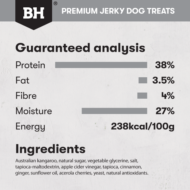 Black Hawk Dog Treats Kangaroo Jerky Sticks