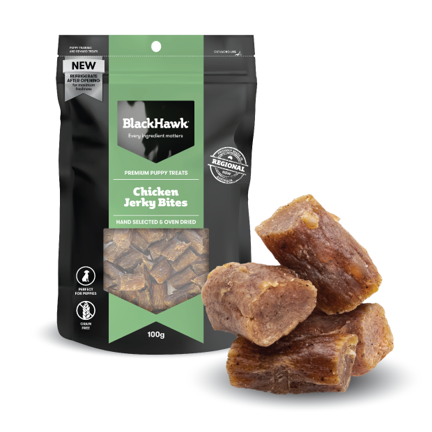 Black Hawk Dog Treats Puppy Chicken Jerky Bites