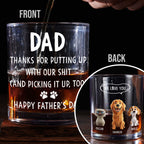 We Woof You With Love Pet Version - Personalized Whiskey Glass