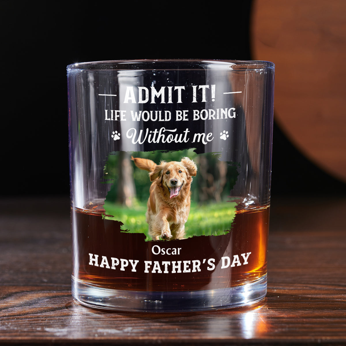 You Deserve All The Tail Wags Photo - Personalized Whiskey Glass