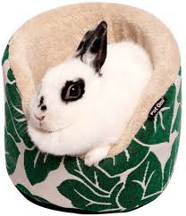 Pet One Small Animal Oval Bed Tropical Leaf