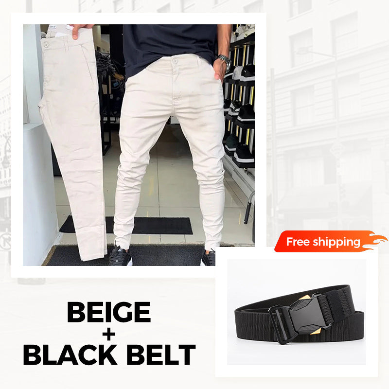 🖤New Year 50% OFF 🖤 Men’s Casual Slim-Fit Solid Color Pants❄️