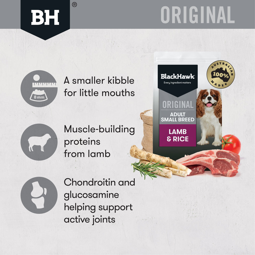 Black Hawk Dry Dog Food Original Adult Small Breed Lamb & Rice