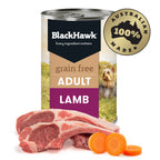 Black Hawk Wet Dog Food Tin Grain Free Lamb