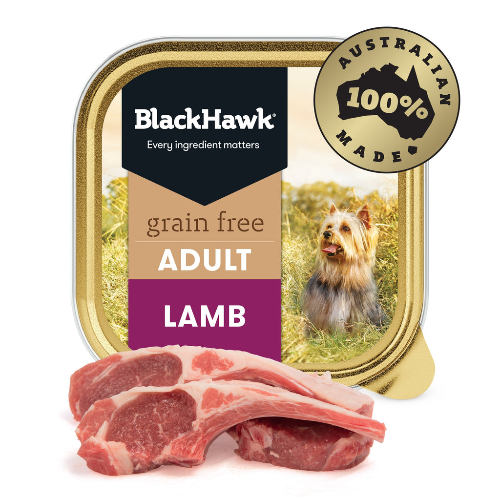 Black Hawk Wet Dog Food Tray Grain Free Lamb