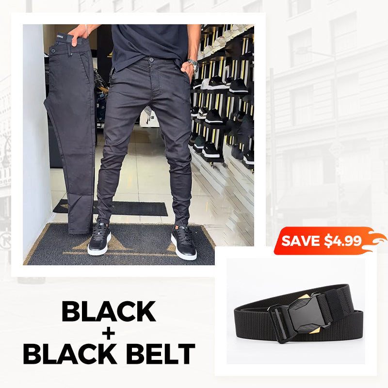 🖤New Year 50% OFF 🖤 Men’s Casual Slim-Fit Solid Color Pants❄️