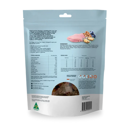 Bugsy's Premium Air Dried Raw Dog Food Turkey