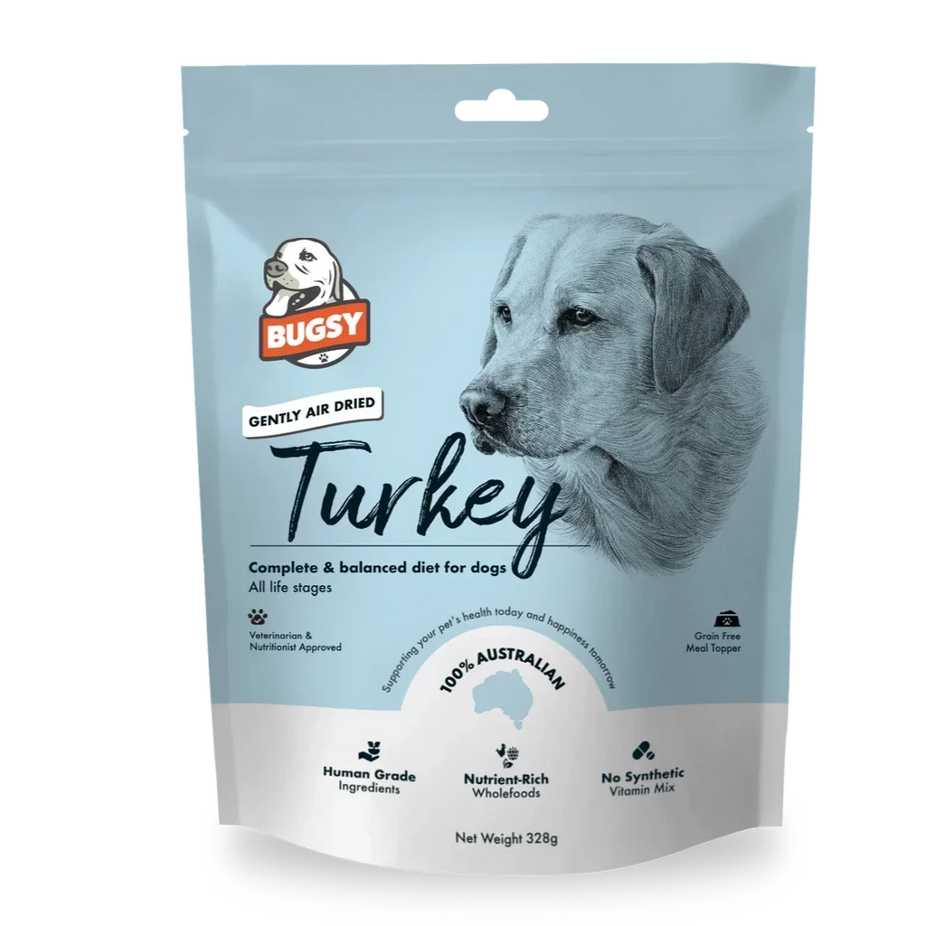 Bugsy's Premium Air Dried Raw Dog Food Turkey