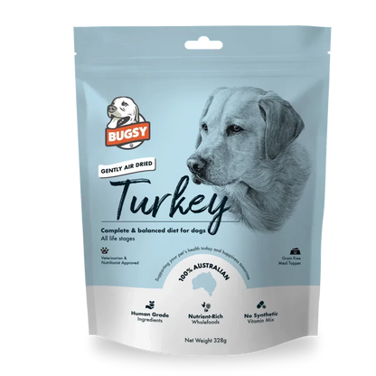 Bugsy's Premium Air Dried Raw Dog Food Turkey