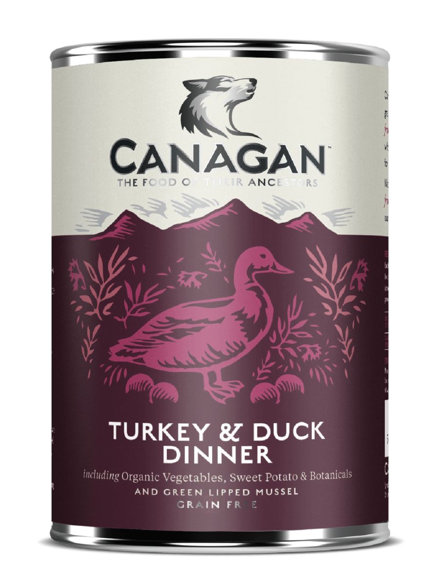 CANAGAN Dinner, puretina i pačetina s organskim povrćem, 400g