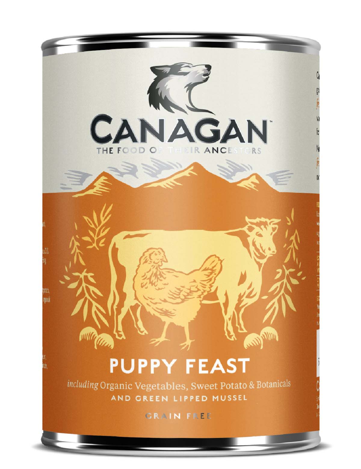 CANAGAN PUPPY Feast, piletina i govedina s organskim povrćem, 400g