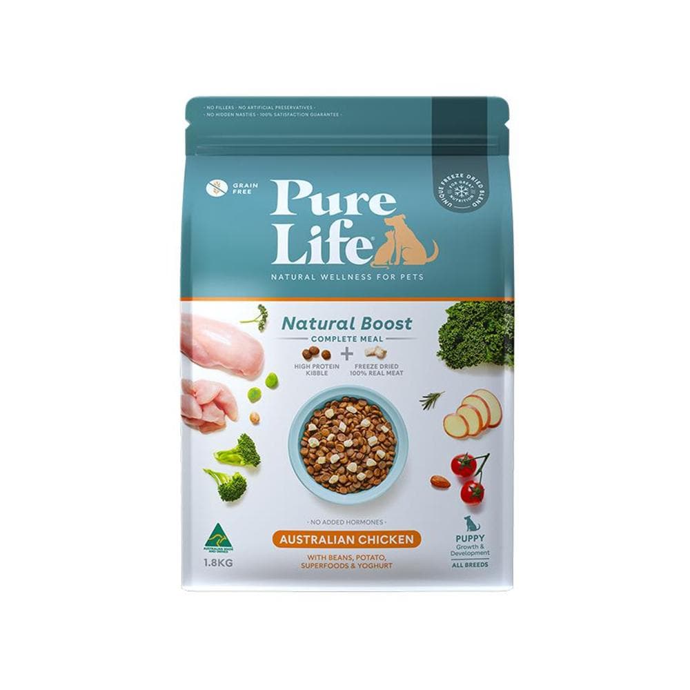 PURE LIFE Natural Boost Chicken Puppy Dry Dog Food 8kg